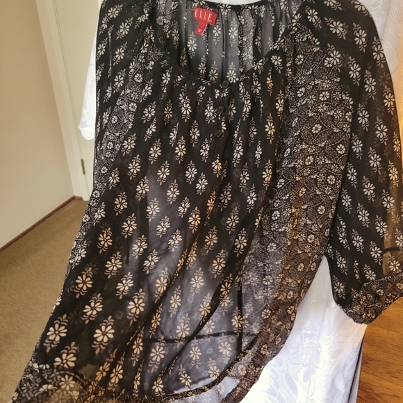 BUY 3, get 1 FREE (SEE DETAILS), Elle Black Blouse (313) - Picture 5 of 6